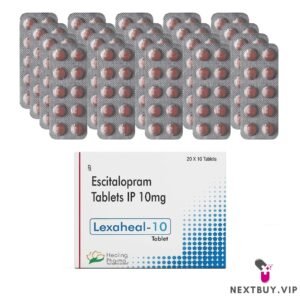 ESCITALOPRAM (LEXAHEAL) 10MG - 1 BOX = 200 TABLETS  - HEALING PHARMA