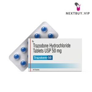 TRAZODONE HYDROCHLORIDE TABLETS IP 50 MG (TRAZOKEM-50) – [10 TABLETS STRIP] - ELIKEM